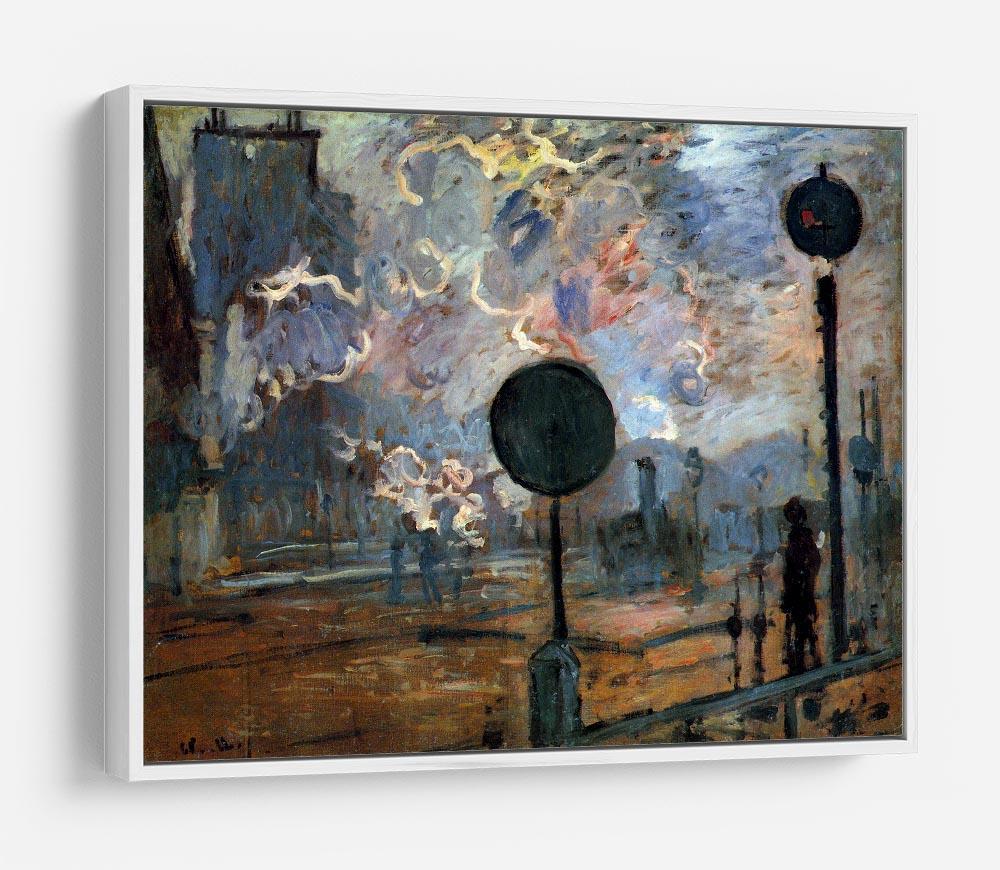 Outside the station Saint Lazare The signal by Monet HD Metal Print