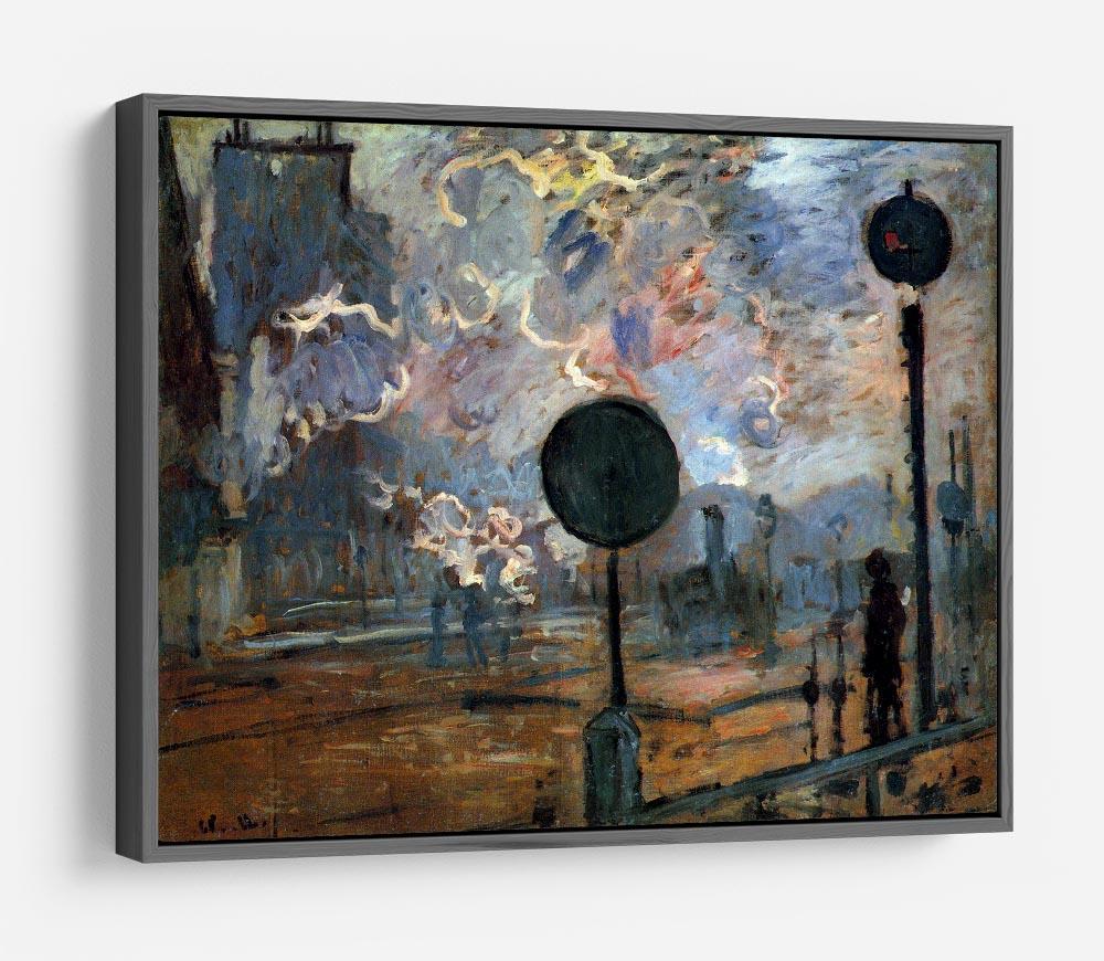 Outside the station Saint Lazare The signal by Monet HD Metal Print