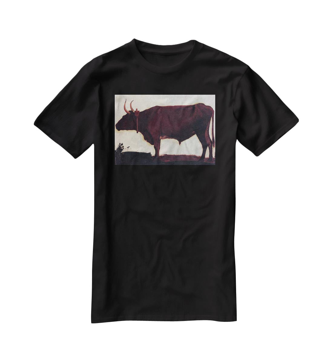 Ox by Bierstadt T-Shirt - Canvas Art Rocks - 1