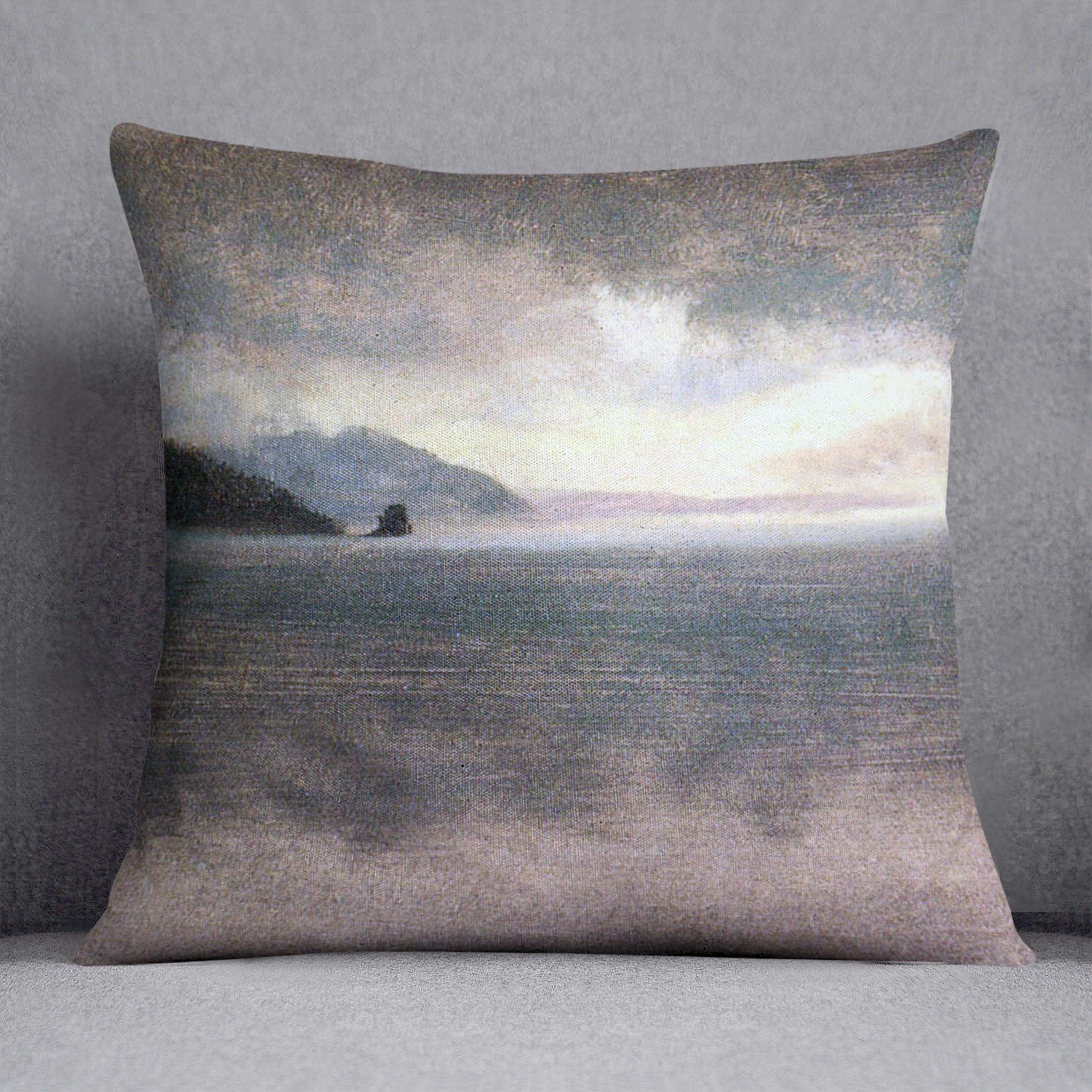 Pacific Northwest by Bierstadt Cushion - Canvas Art Rocks - 1