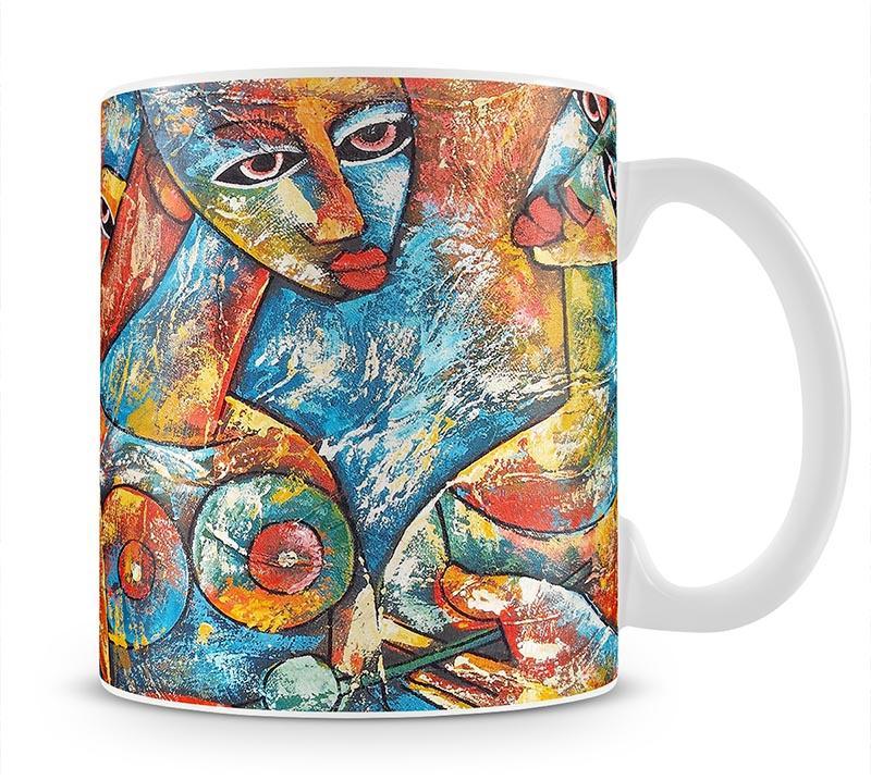 Painted Women Mug - Canvas Art Rocks - 1