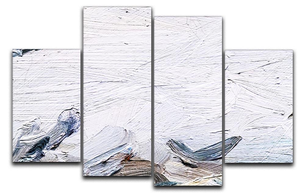 Painted canvas texture 4 Split Panel Canvas - Canvas Art Rocks - 1