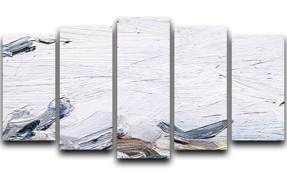 Painted canvas texture 5 Split Panel Canvas - Canvas Art Rocks - 1