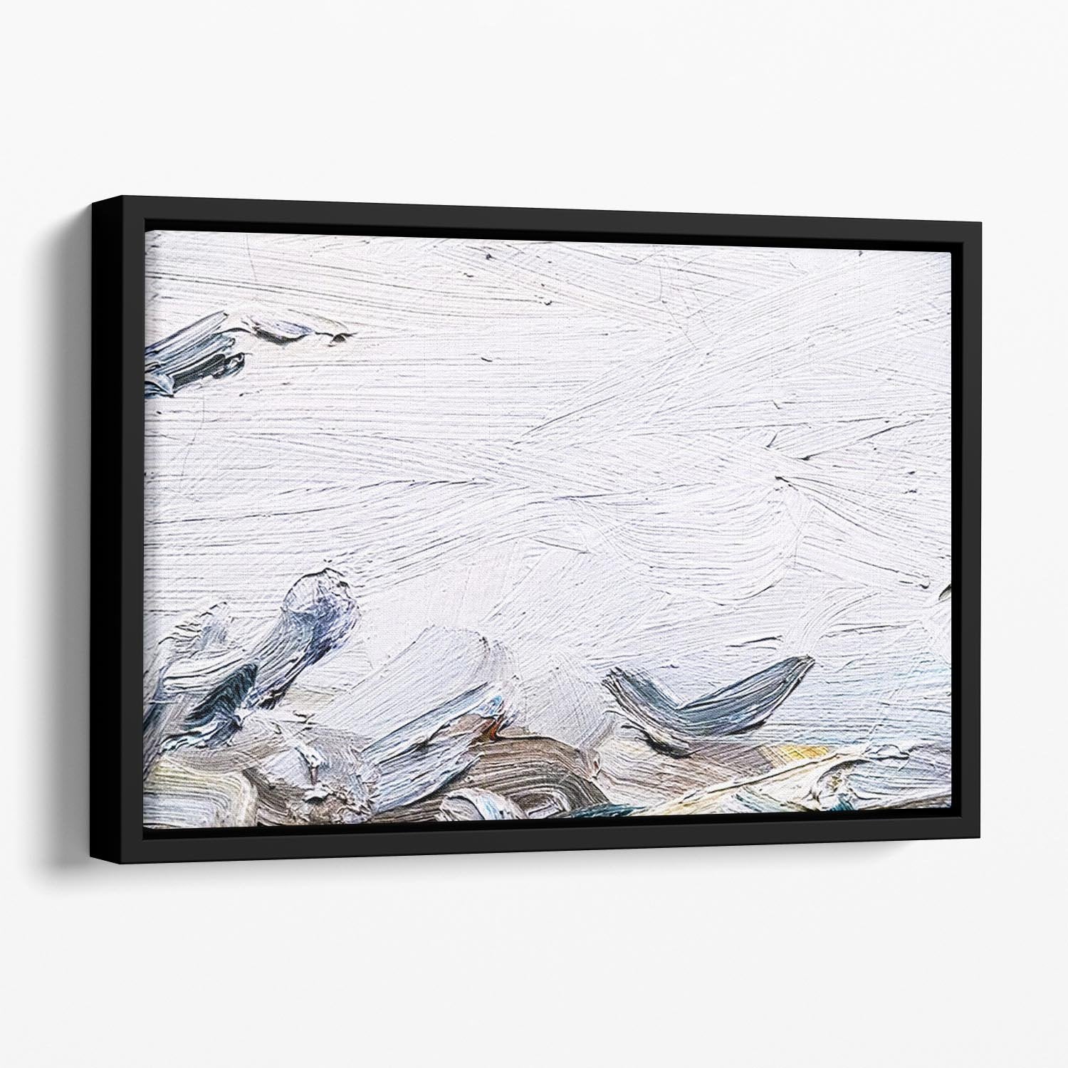 Painted canvas texture Floating Framed Canvas - Canvas Art Rocks - 1