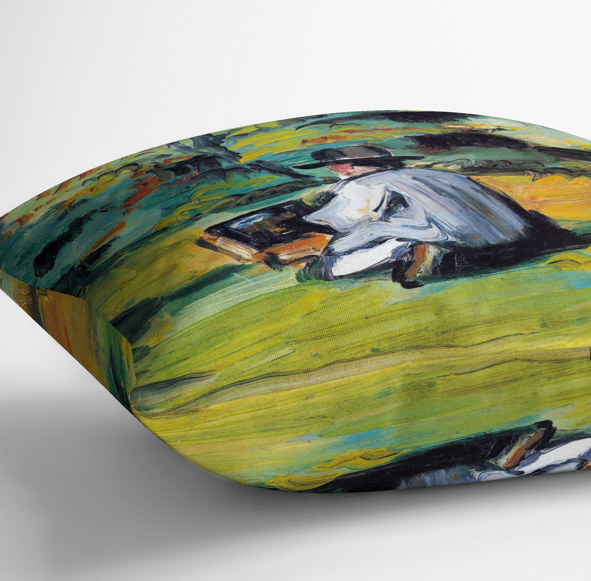 Painter at Work by Cezanne Cushion - Canvas Art Rocks - 3