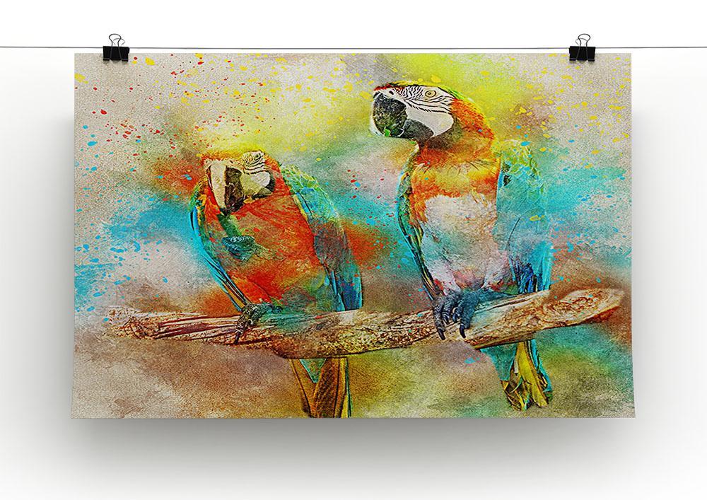 Pair Of Parrots Canvas Print or Poster - Canvas Art Rocks - 2