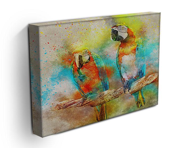 Pair Of Parrots Canvas Print or Poster - Canvas Art Rocks - 3