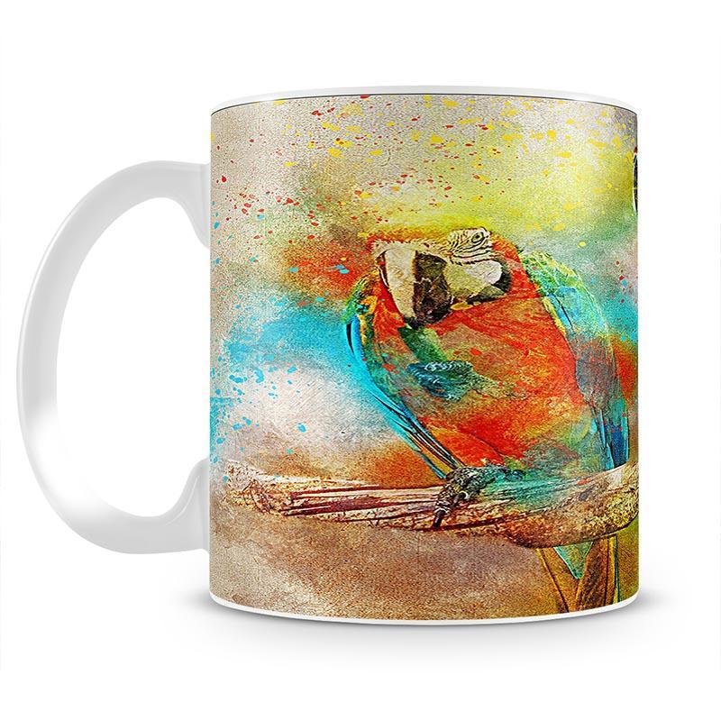 Pair Of Parrots Mug - Canvas Art Rocks - 2