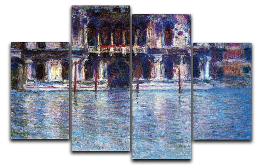 Palazzo 2 by Monet 4 Split Panel Canvas  - Canvas Art Rocks - 1