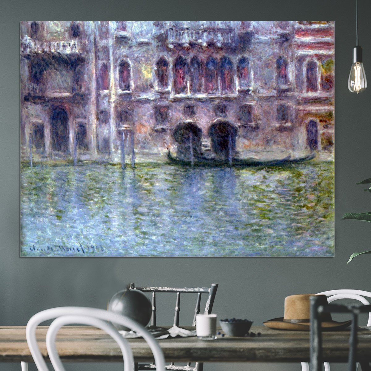 Palazzo da Mula Venice by Monet Canvas Print or Poster