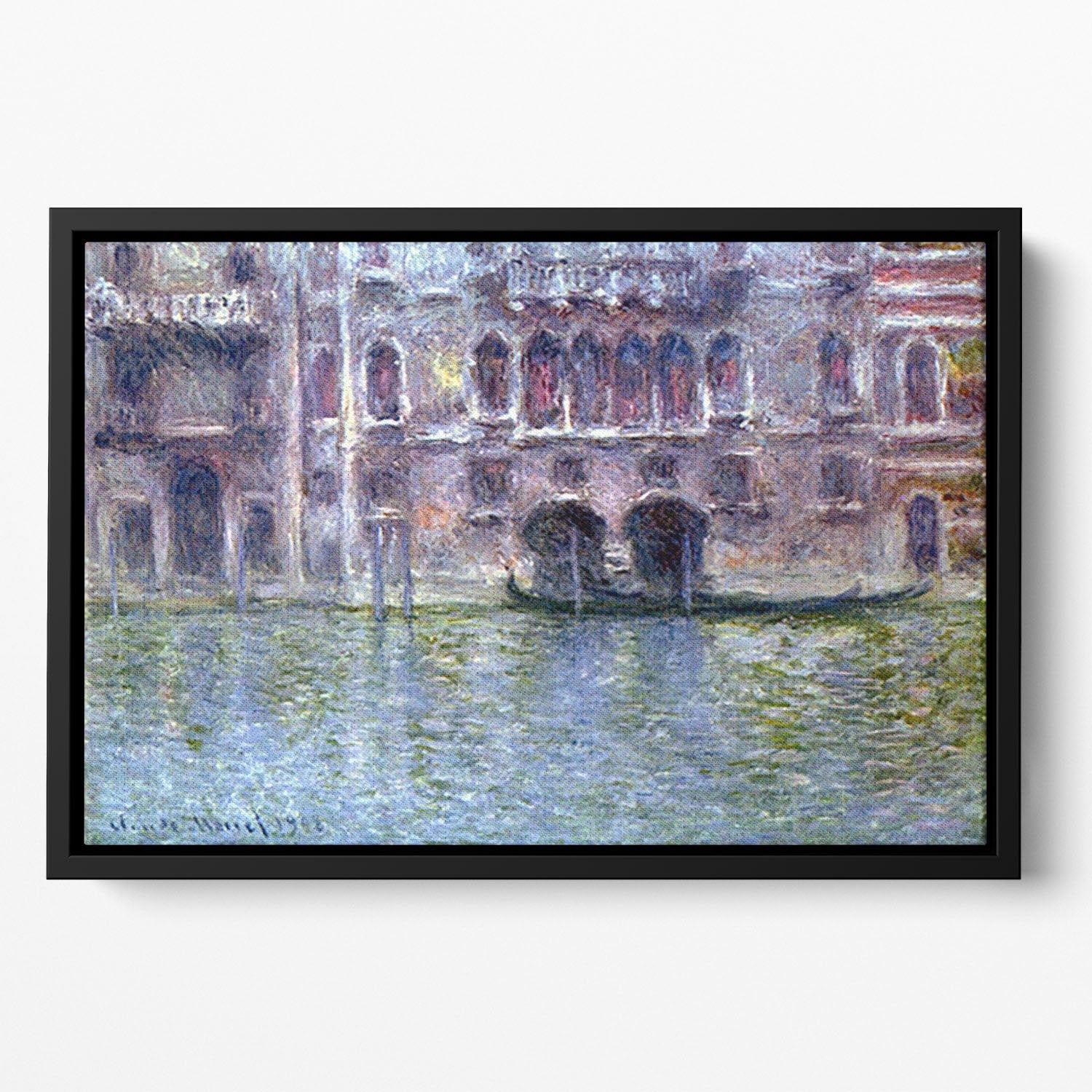 Palazzo da Mula Venice by Monet Floating Framed Canvas
