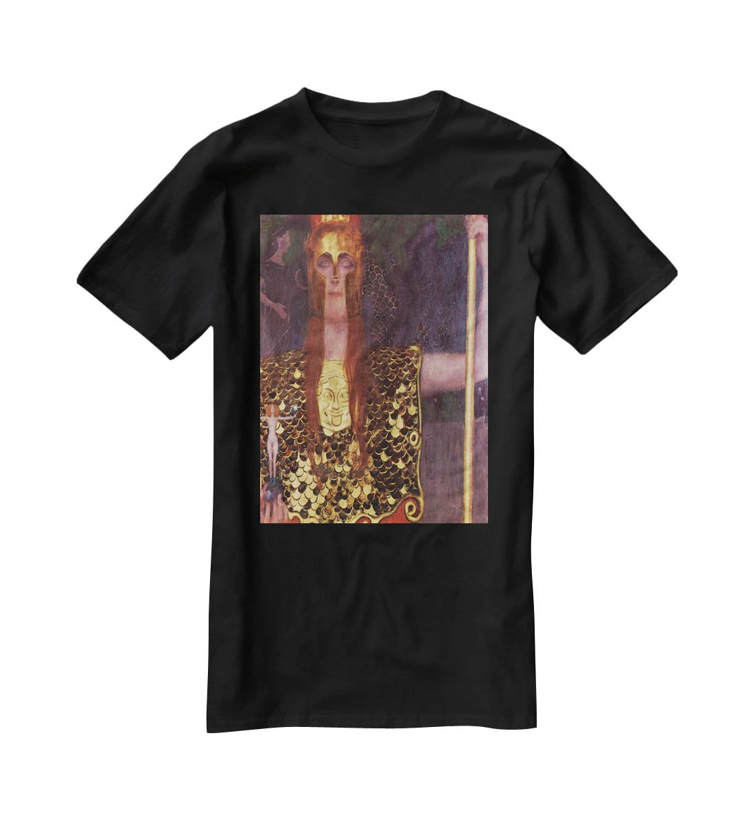 Pallas Athena by Klimt T-Shirt - Canvas Art Rocks - 1