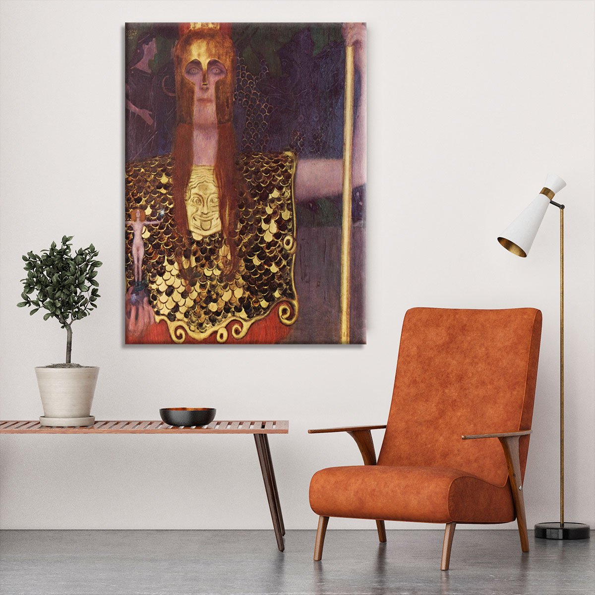 Pallas Athena by Klimt Canvas Print or Poster