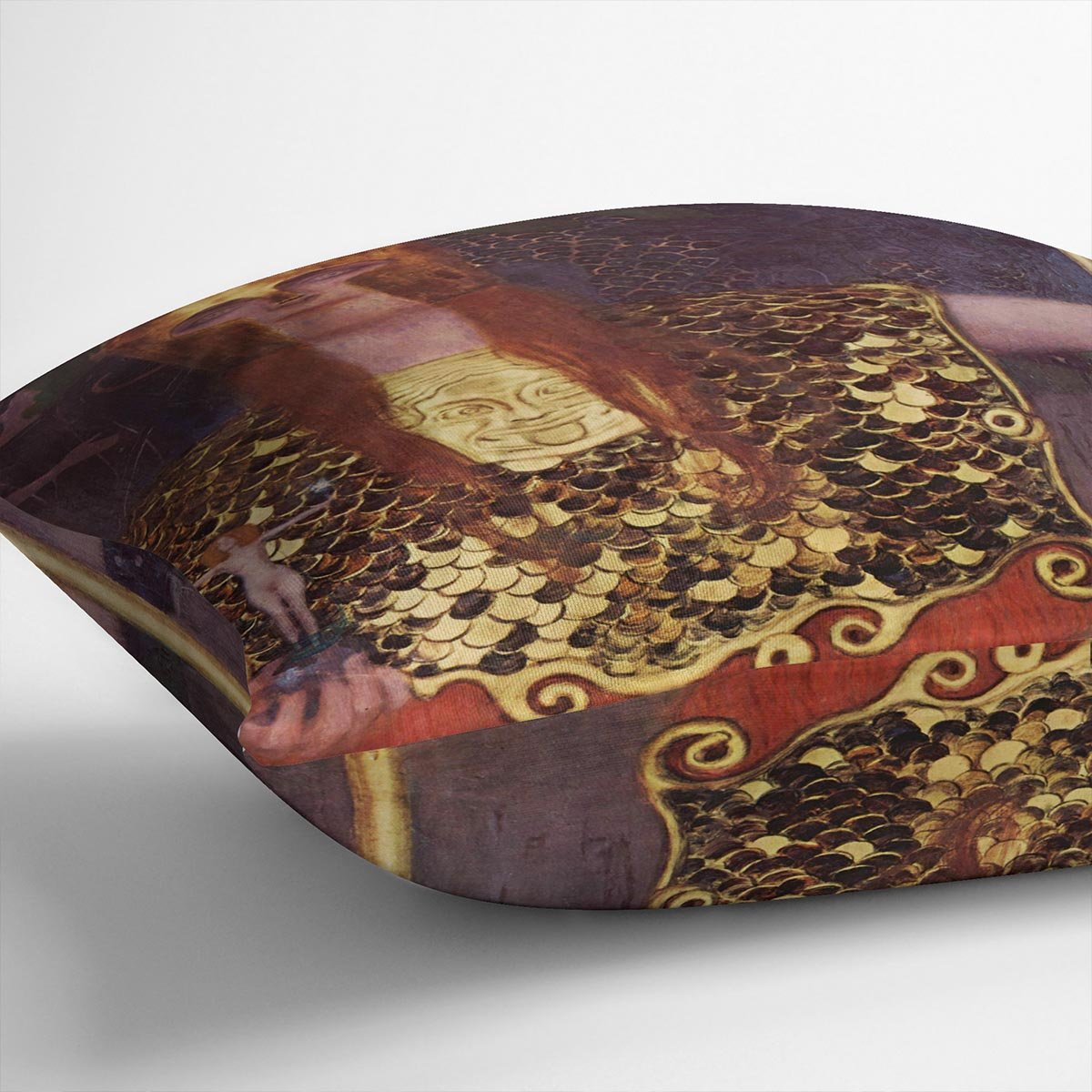 Pallas Athena by Klimt Throw Pillow
