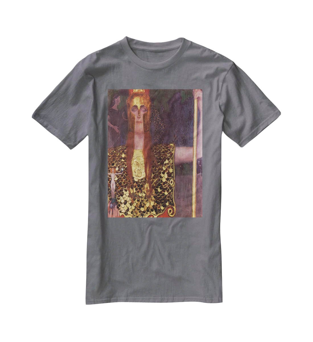 Pallas Athena by Klimt T-Shirt - Canvas Art Rocks - 3
