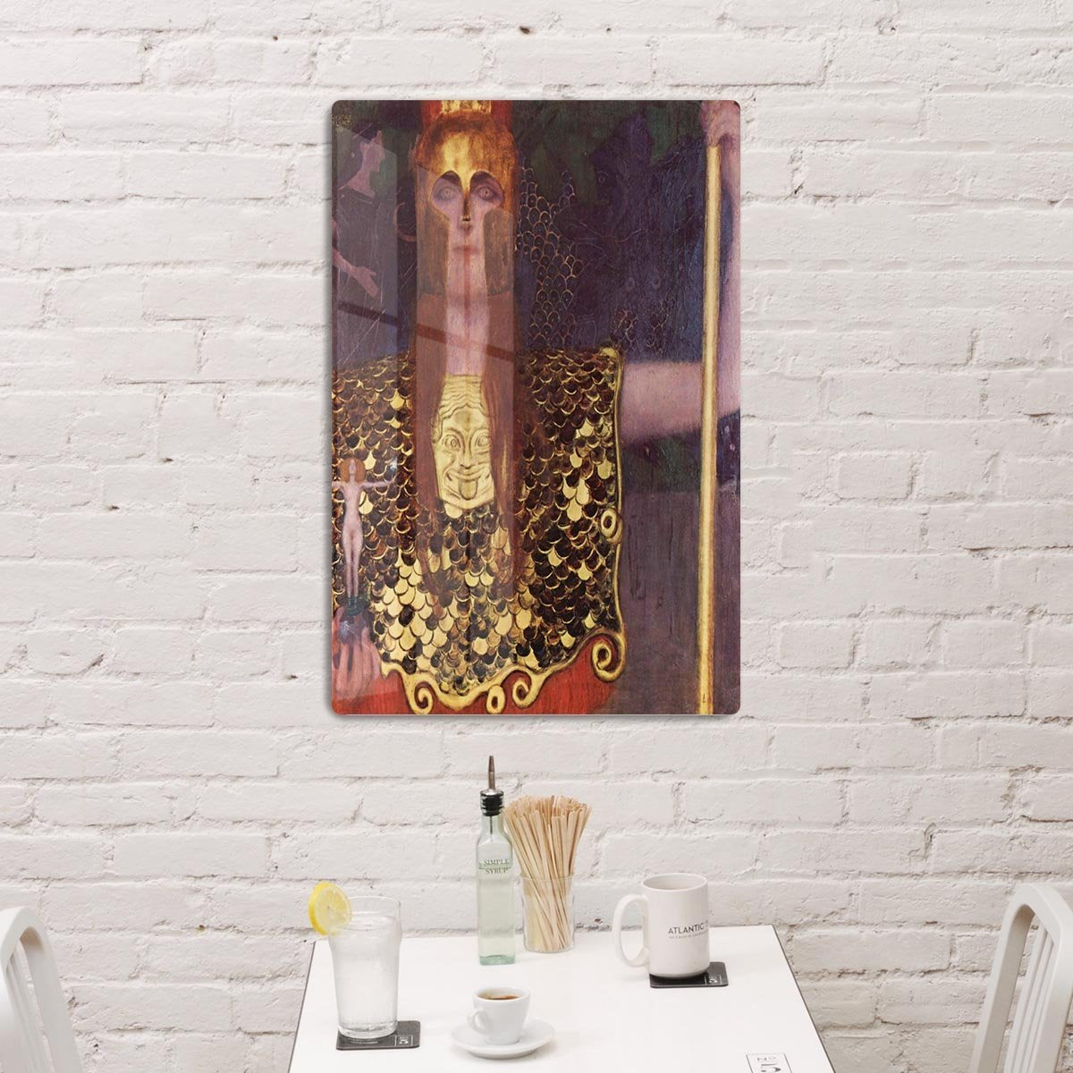 Pallas Athena by Klimt HD Metal Print