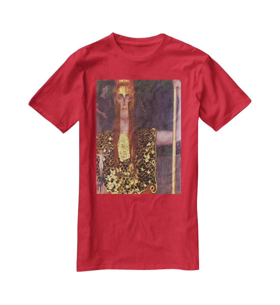 Pallas Athena by Klimt T-Shirt - Canvas Art Rocks - 4