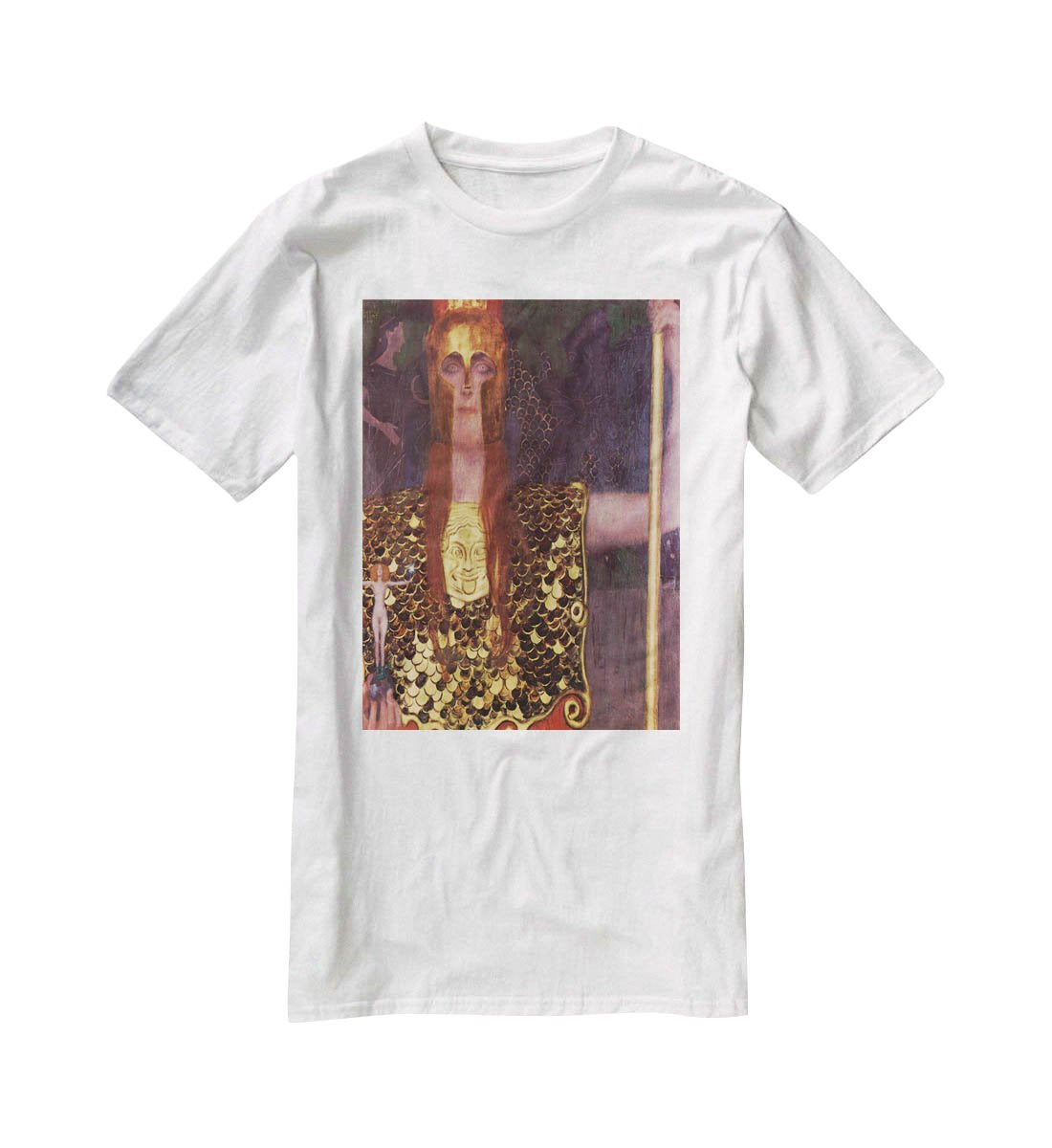 Pallas Athena by Klimt T-Shirt - Canvas Art Rocks - 5