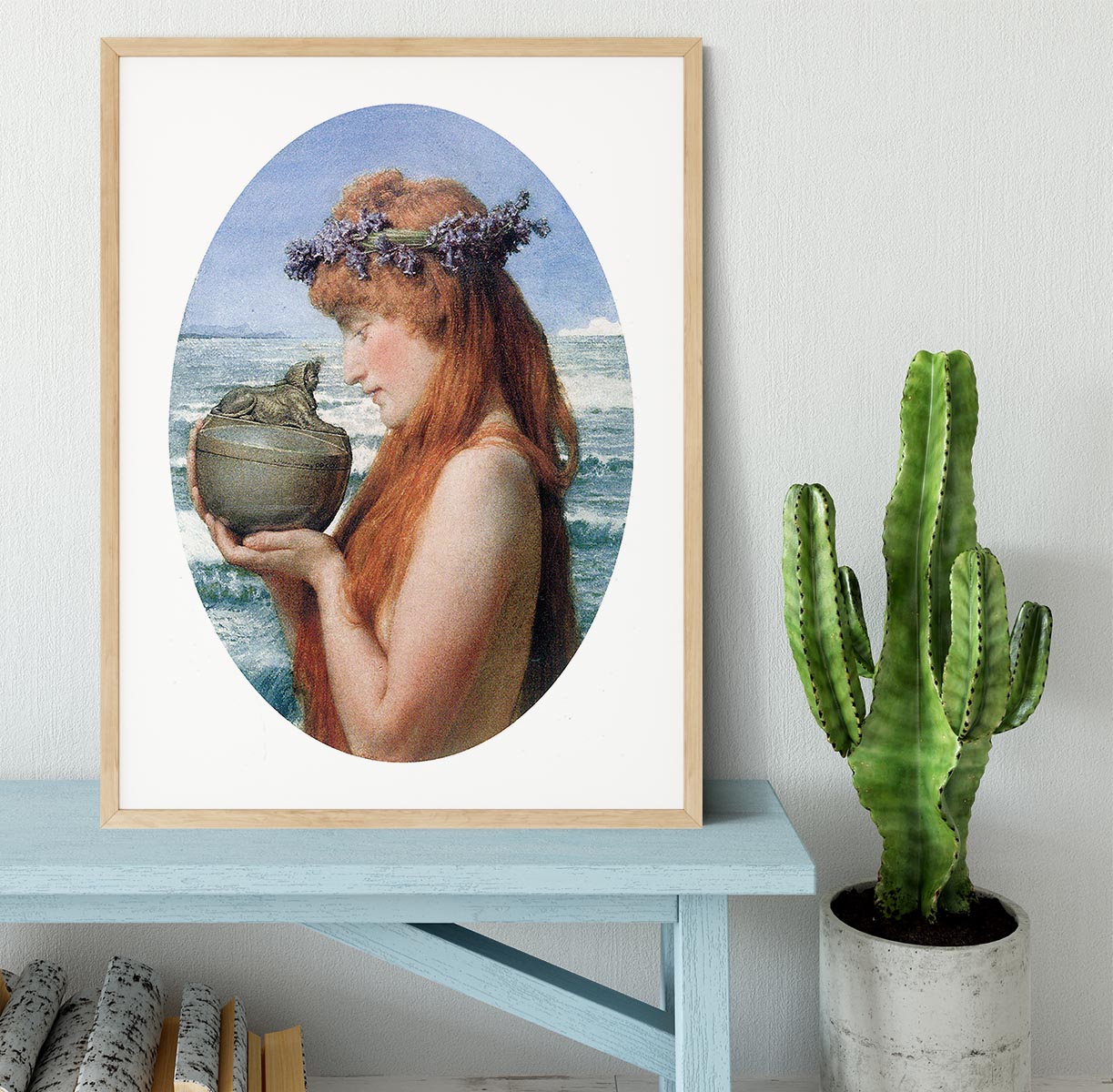 Pandora by Alma Tadema Framed Print - Canvas Art Rocks - 3