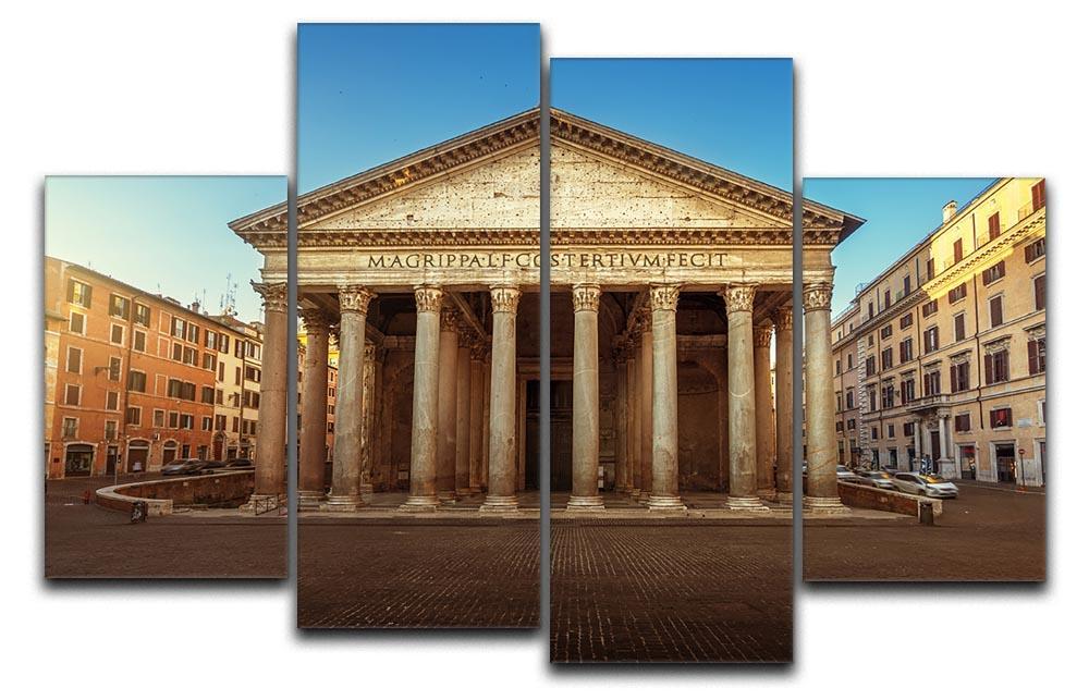Pantheon in Rome 4 Split Panel Canvas  - Canvas Art Rocks - 1