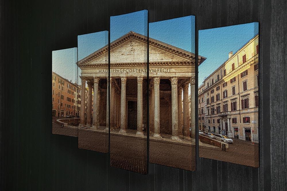 Pantheon in Rome 5 Split Panel Canvas  - Canvas Art Rocks - 2
