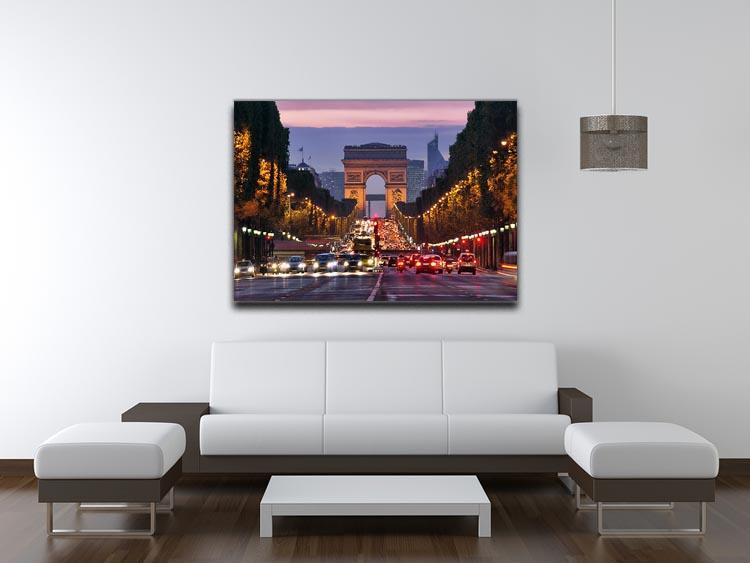 Paris Champs Elysees at night Canvas Print or Poster - Canvas Art Rocks - 4