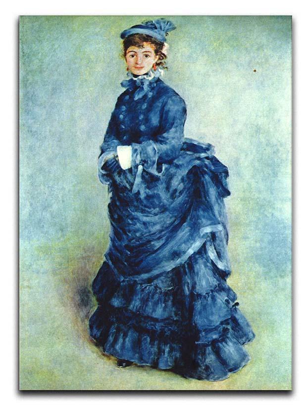 Paris girl the lady in blue by Renoir Canvas Print or Poster  - Canvas Art Rocks - 1