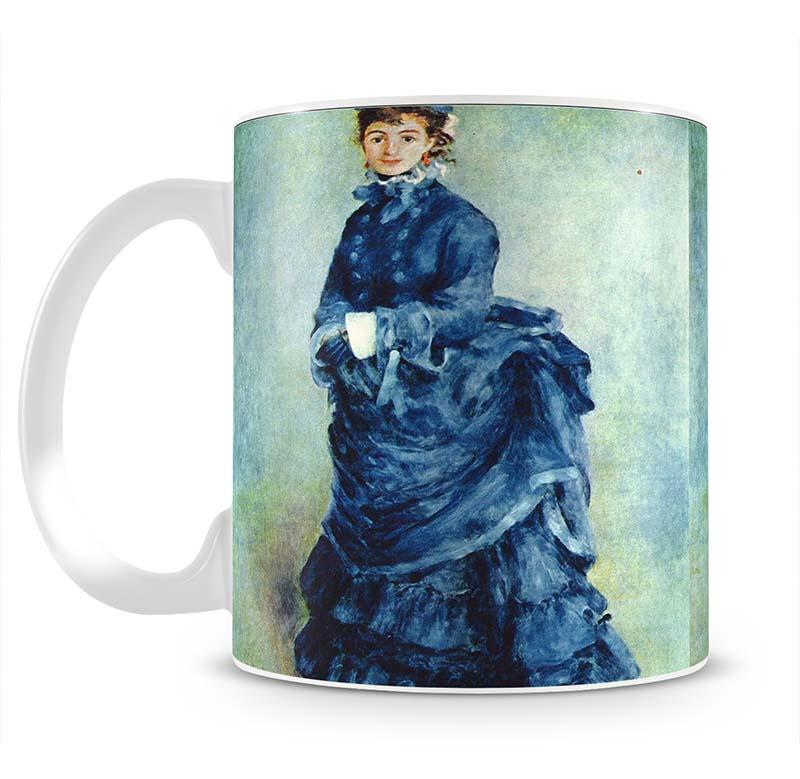 Paris girl the lady in blue by Renoir Mug - Canvas Art Rocks - 2