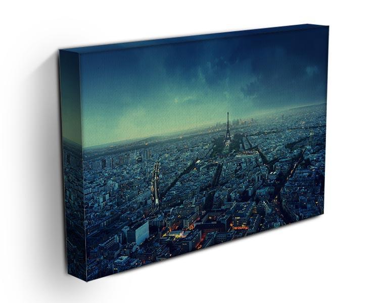 Paris skyline at sunset Canvas Print or Poster - Canvas Art Rocks - 3