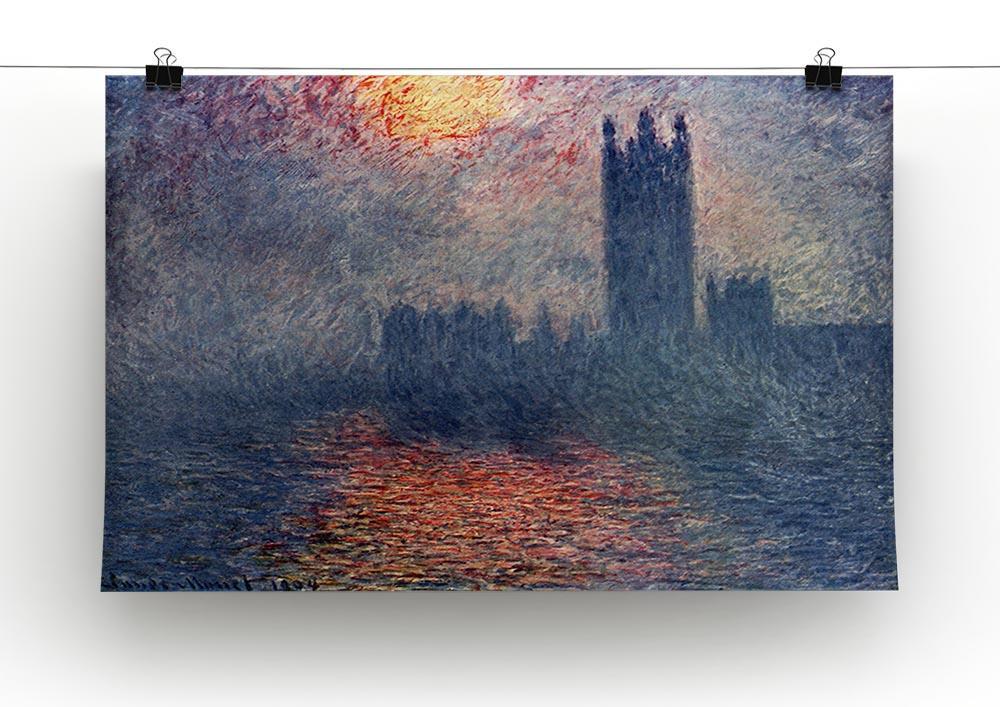 Parliament in London by Monet Canvas Print & Poster - Canvas Art Rocks - 2
