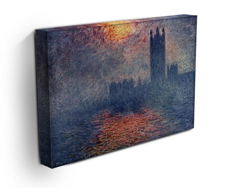 Parliament in London by Monet Canvas Print & Poster - Canvas Art Rocks - 3