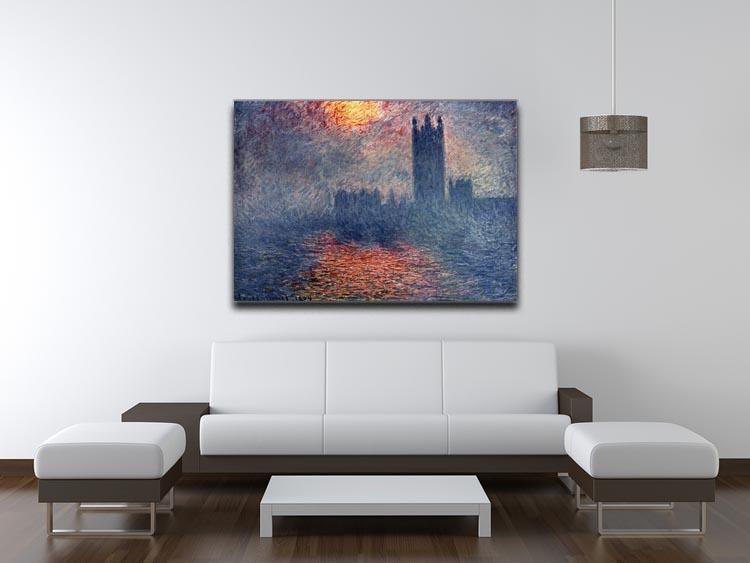 Parliament in London by Monet Canvas Print & Poster - Canvas Art Rocks - 4