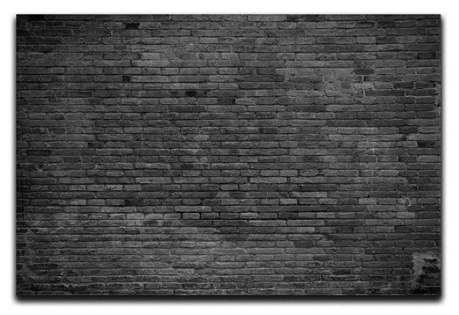 Part of black painted brick Canvas Print or Poster - Canvas Art Rocks - 1