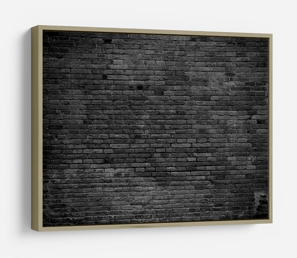 Part of black painted brick HD Metal Print - Canvas Art Rocks - 8