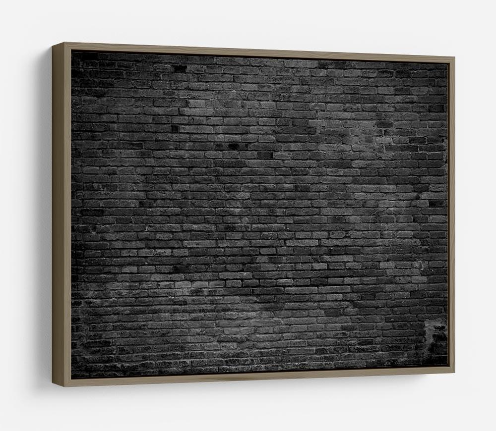Part of black painted brick HD Metal Print - Canvas Art Rocks - 10
