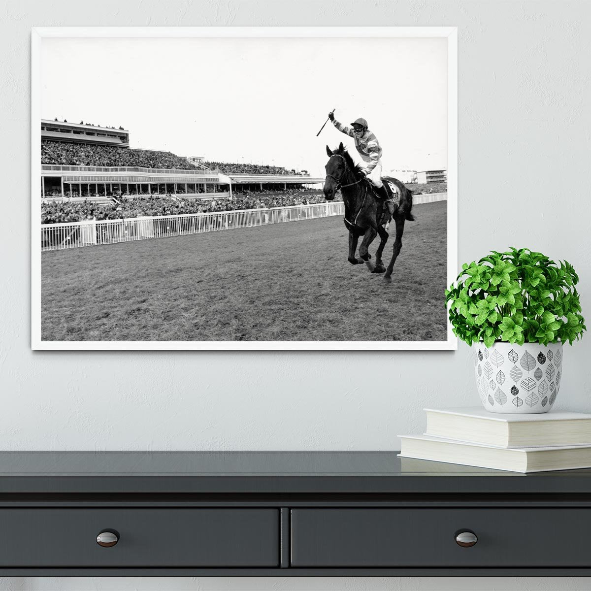 Party Politics romps home in the Grand National Framed Print - Canvas Art Rocks -6