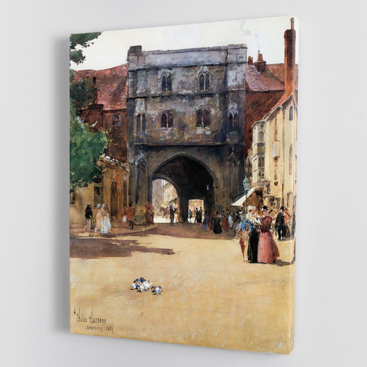 Passage in Canterbury by Hassam Canvas Print or Poster