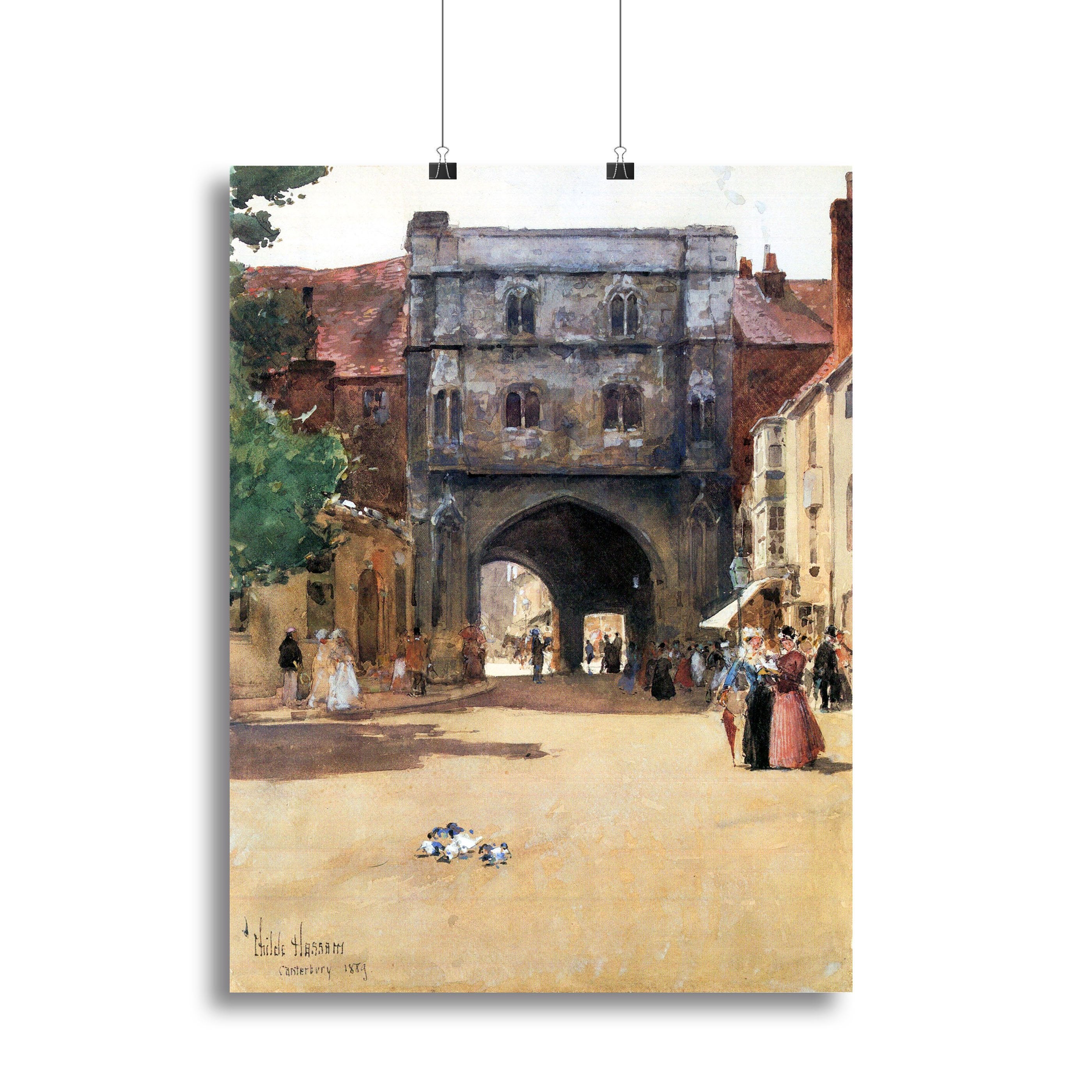 Passage in Canterbury by Hassam Canvas Print or Poster