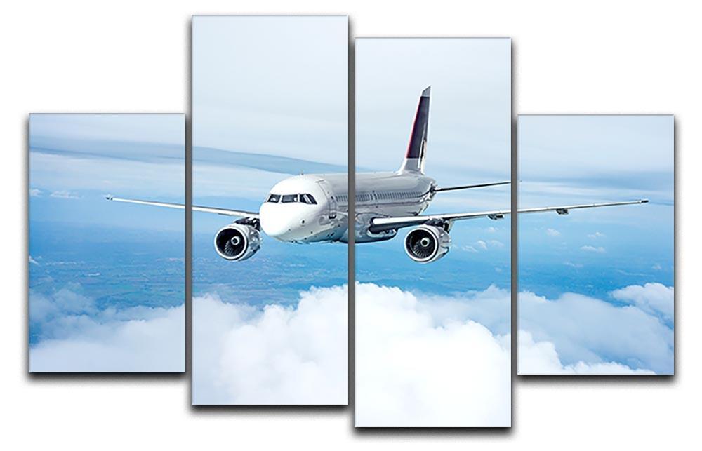 Passenger Airliner 4 Split Panel Canvas  - Canvas Art Rocks - 1