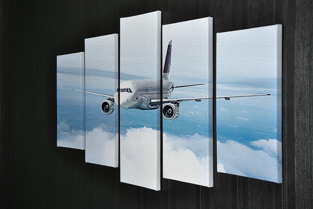 Passenger Airliner 5 Split Panel Canvas  - Canvas Art Rocks - 2