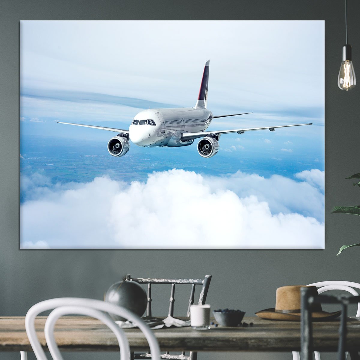 Passenger Airliner Canvas Print or Poster