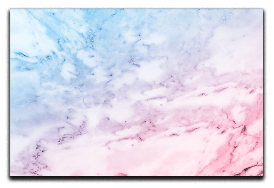 Pastel blue and pink marble Canvas Print or Poster  - Canvas Art Rocks - 1