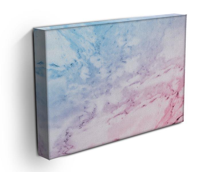 Pastel blue and pink marble Canvas Print or Poster - Canvas Art Rocks - 3