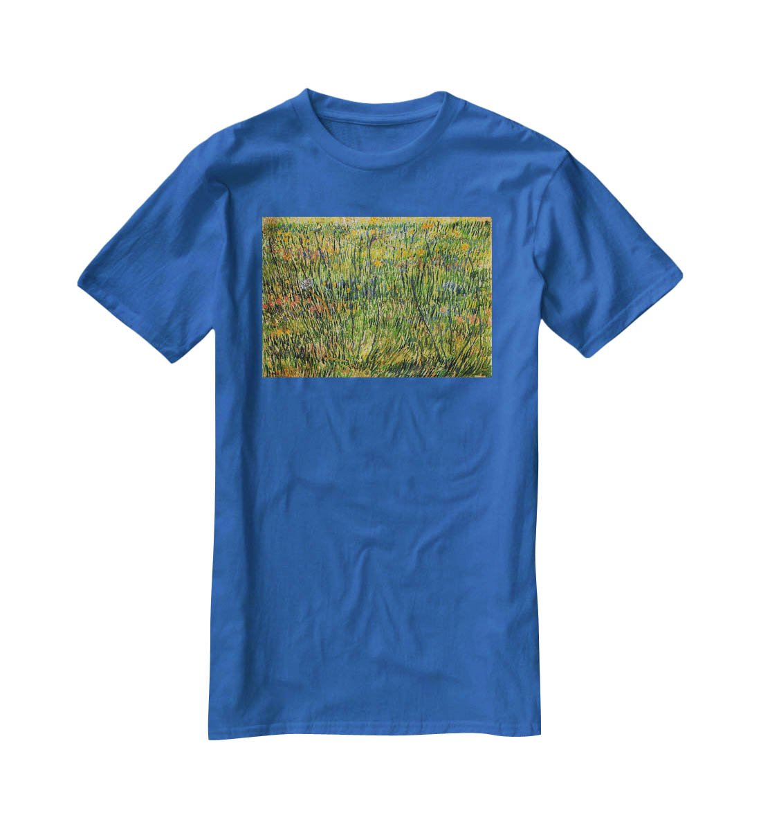 Pasture in Bloom by Van Gogh T-Shirt - Canvas Art Rocks - 2