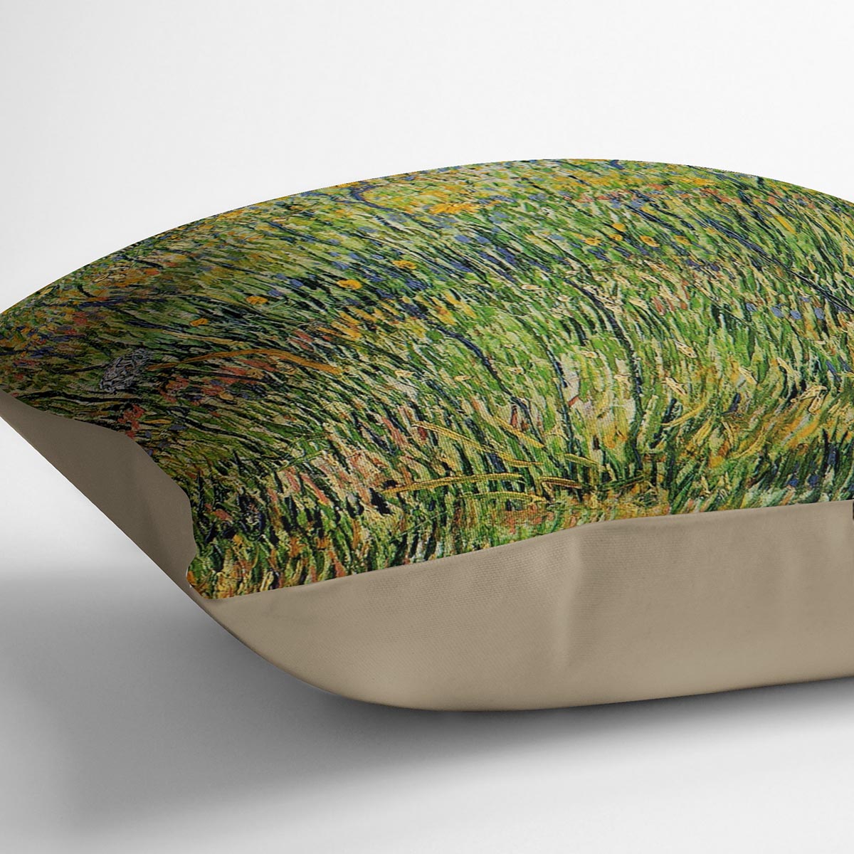 Pasture in Bloom by Van Gogh Cushion