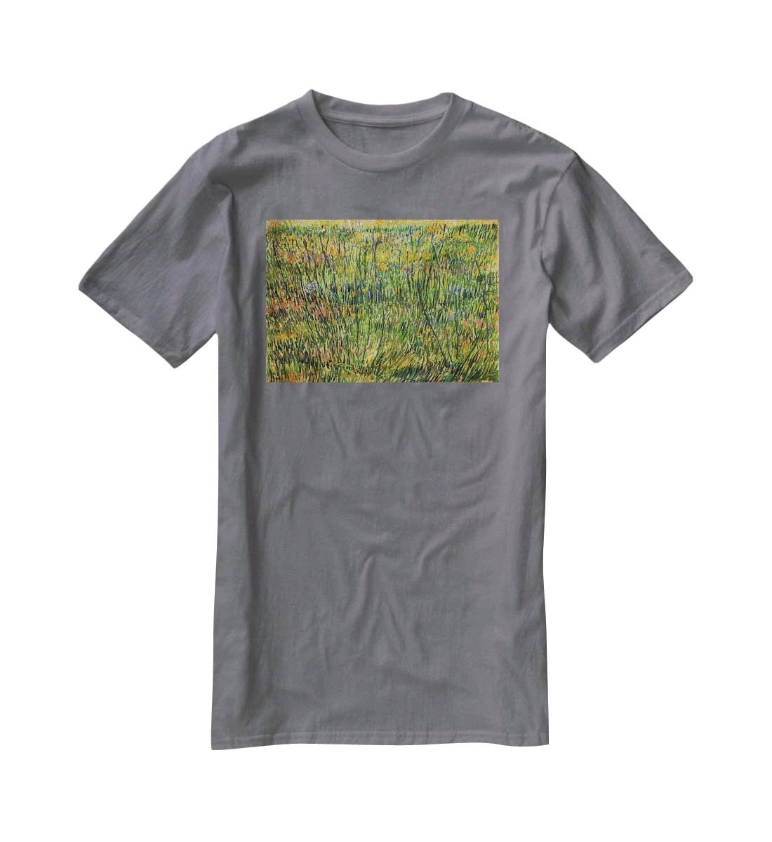 Pasture in Bloom by Van Gogh T-Shirt - Canvas Art Rocks - 3