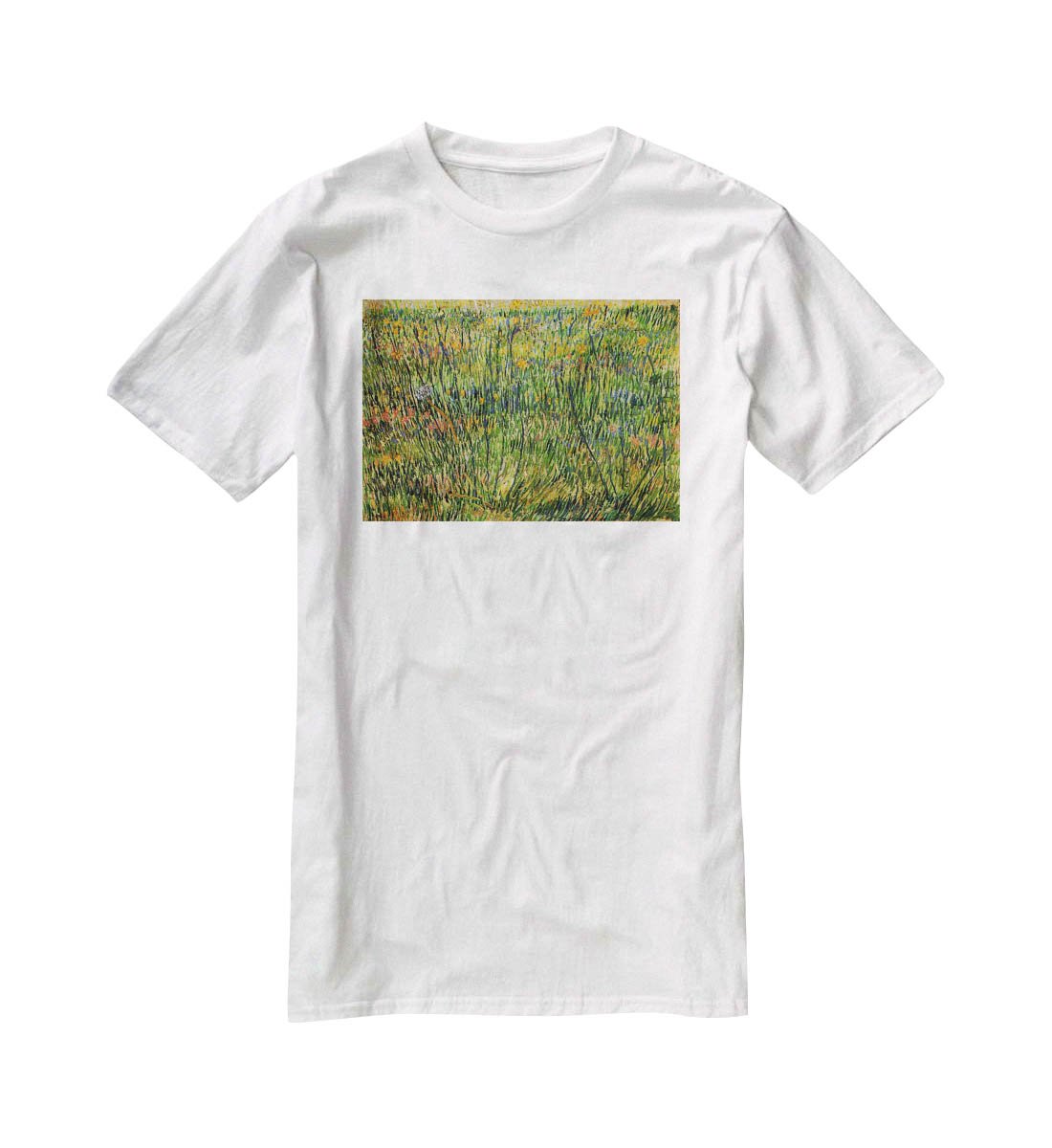 Pasture in Bloom by Van Gogh T-Shirt - Canvas Art Rocks - 5