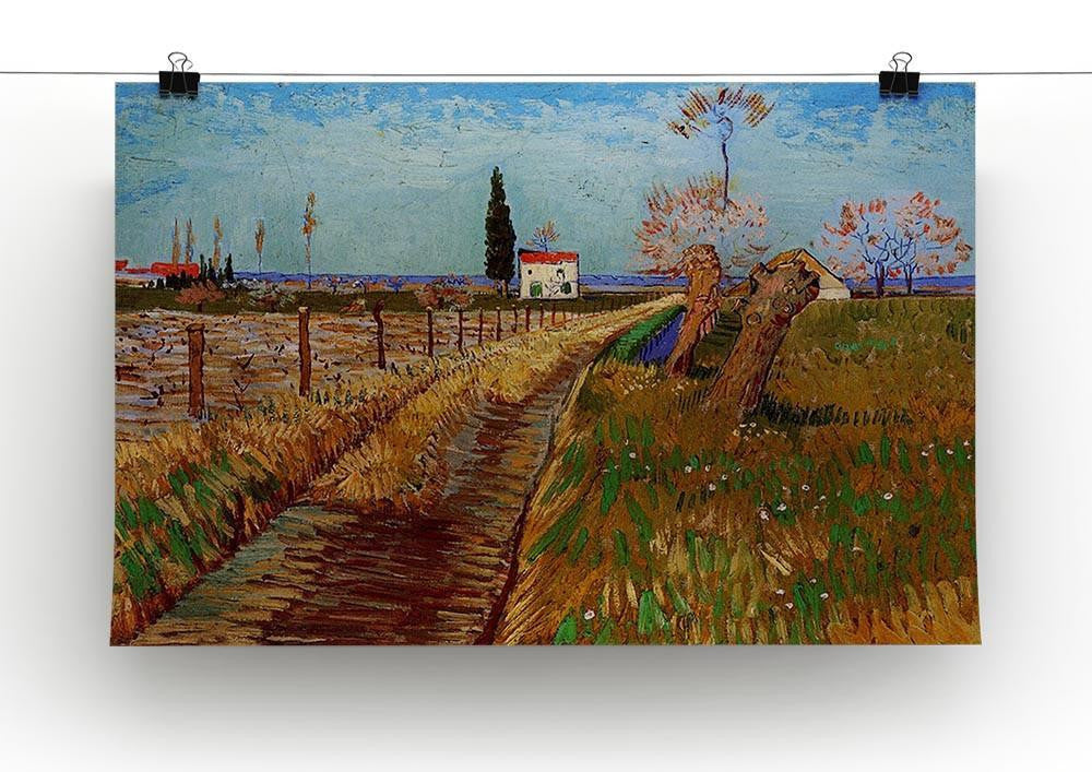 Path Through a Field with Willows by Van Gogh Canvas Print & Poster - Canvas Art Rocks - 2