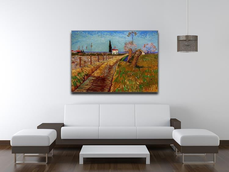 Path Through a Field with Willows by Van Gogh Canvas Print & Poster - Canvas Art Rocks - 4