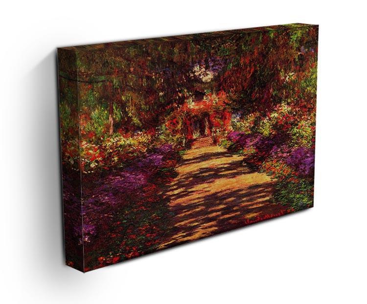 Path in Monets garden in Giverny by Monet Canvas Print & Poster - Canvas Art Rocks - 3